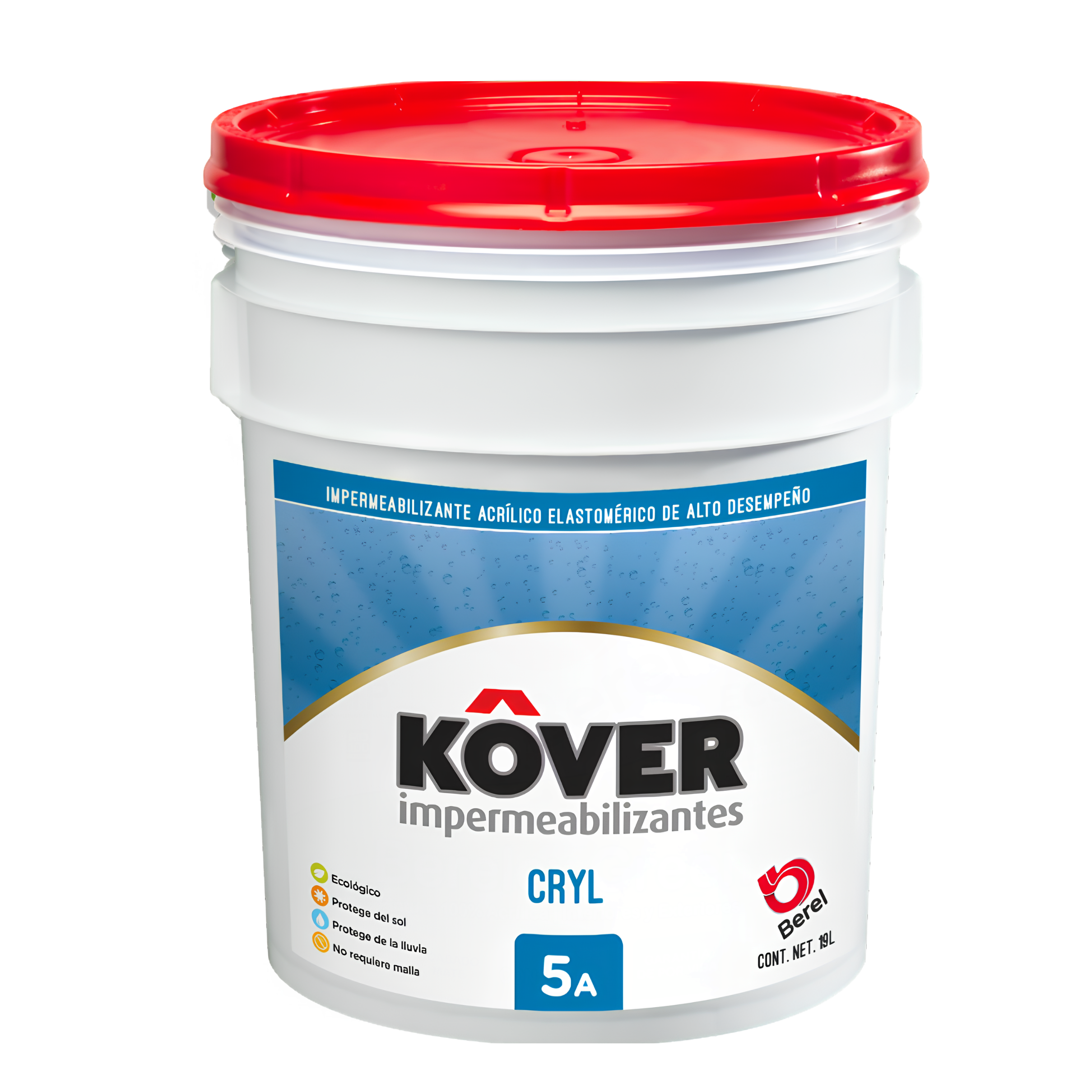 IMPERMEABILIZANTE KOVER CRYL 5 AÑOS